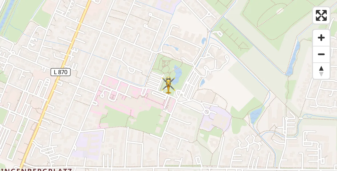 Flugroute Rettungshubschrauber Oldenburg (Oldb) - Oldenburg (Oldb), 06 April 2026, 20:51