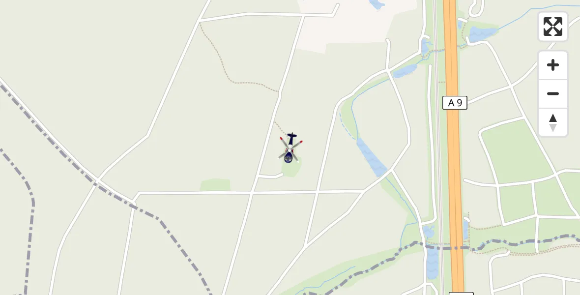 Flugroute Polizeihubschrauber Pyrbaum - Pyrbaum, 06 April 2026, 21:26