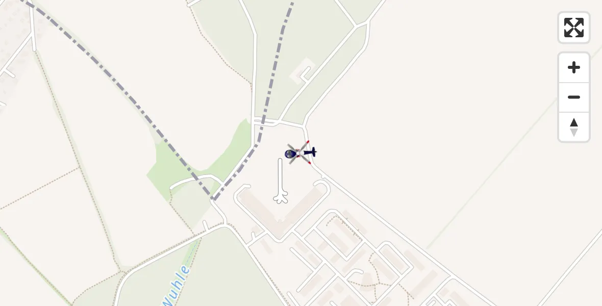 Flugroute Polizeihubschrauber Ahrensfelde Hubschrauberlandeplatz - Ahrensfelde Hubschrauberlandeplatz, 07 April 2026, 00:14