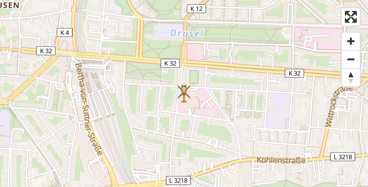 Flugroute Rettungshubschrauber Kassel - Kassel, 07 April 2026, 07:17