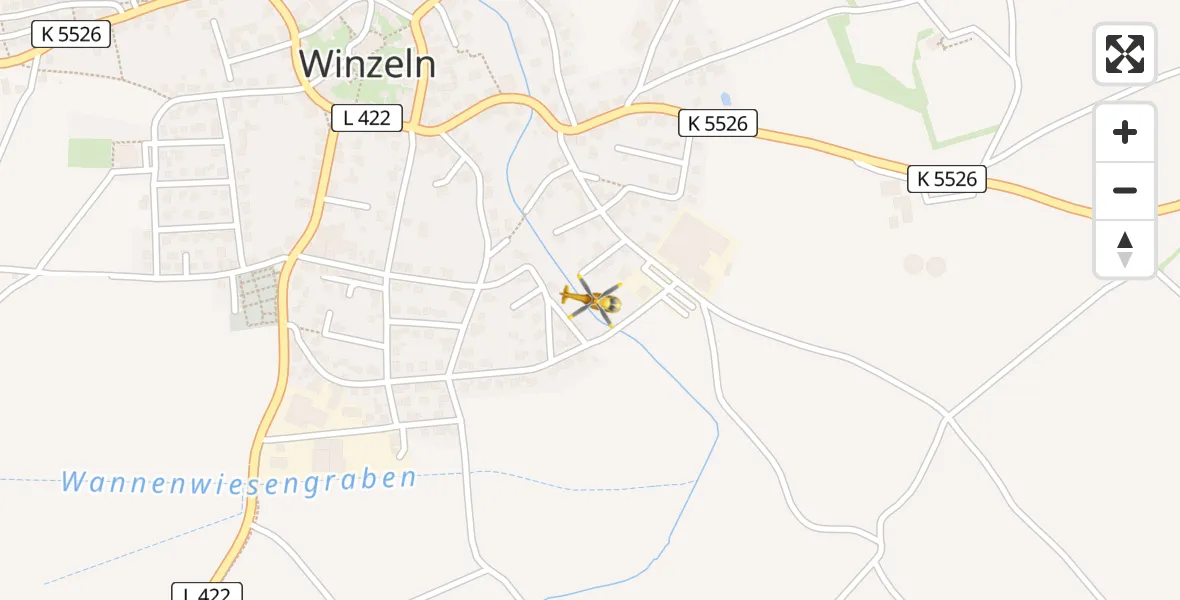 Flugroute Rettungshubschrauber Fluorn-Winzeln - Fluorn-Winzeln, 07 April 2026, 07:32