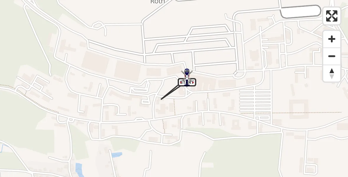 Flugroute Polizeihubschrauber Roth - Roth, 07 April 2026, 07:57