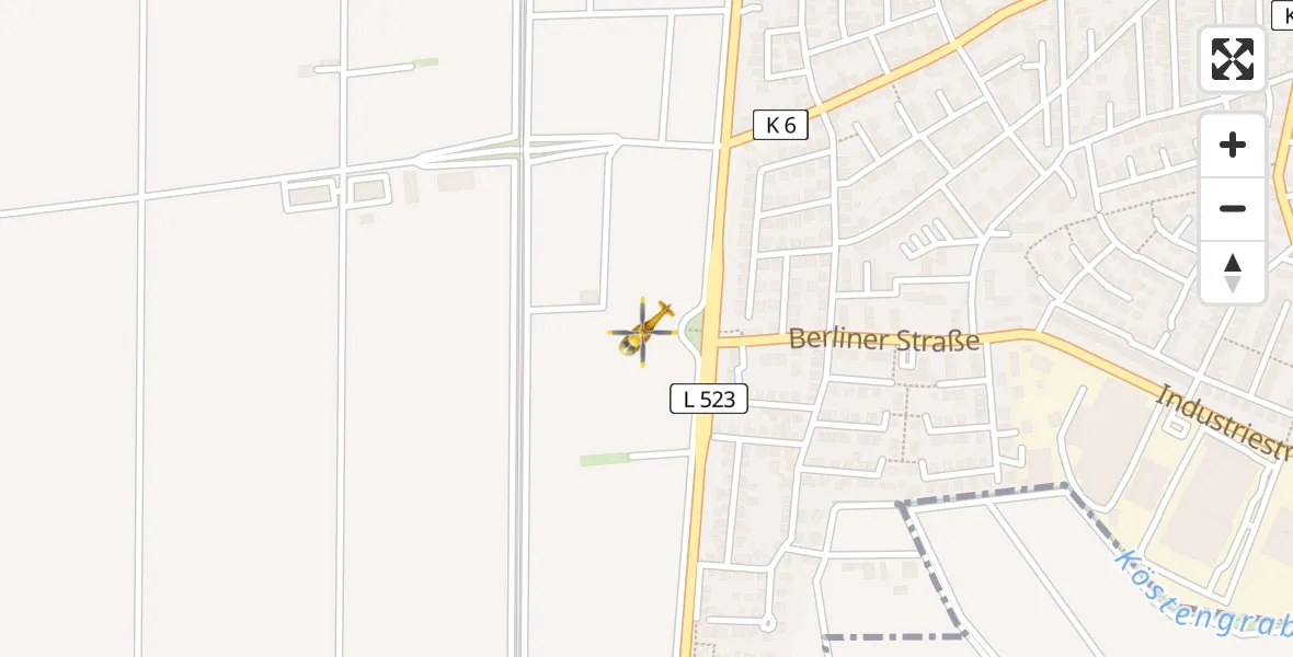 Flugroute Rettungshubschrauber Bobenheim-Roxheim - Bobenheim-Roxheim, 07 April 2026, 08:50