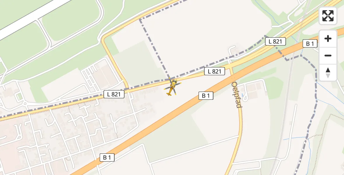 Flugroute Rettungshubschrauber Dortmund Flughafen - Dortmund Flughafen, 07 April 2026, 09:00