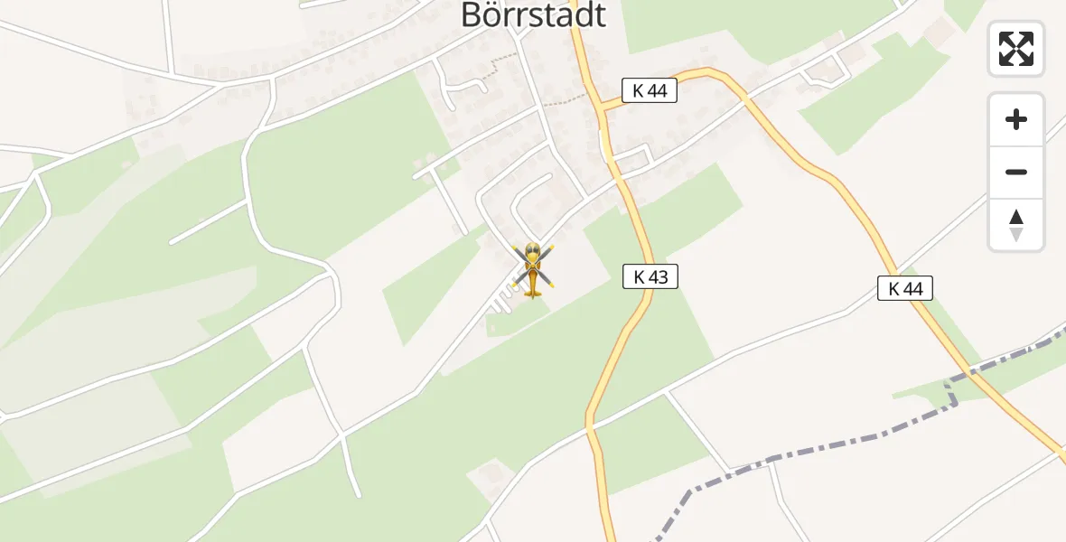 Flugroute Rettungshubschrauber Börrstadt - Börrstadt, 07 April 2026, 09:13