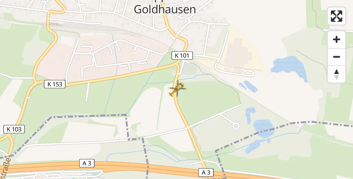 Flugroute Rettungshubschrauber Ruppach-Goldhausen - Ruppach-Goldhausen, 07 April 2026, 09:18