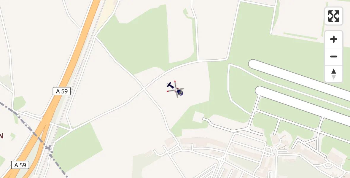 Flugroute Polizeihubschrauber Sankt Augustin - Sankt Augustin, 07 April 2026, 09:45