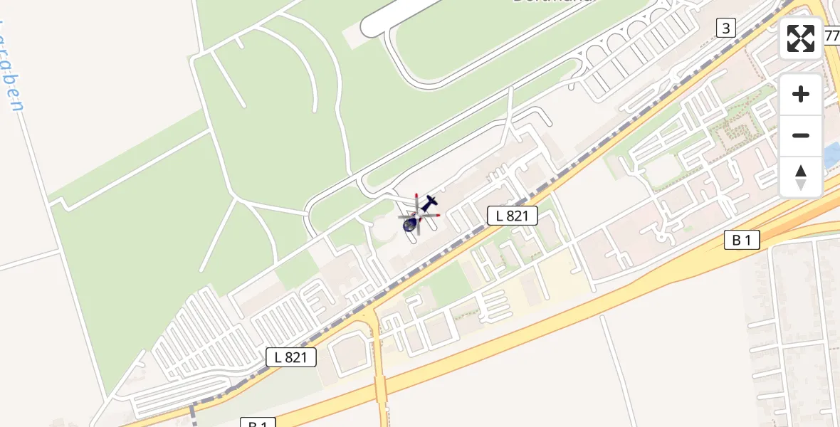 Flugroute Polizeihubschrauber Dortmund Flughafen - Dortmund Flughafen, 07 April 2026, 09:49