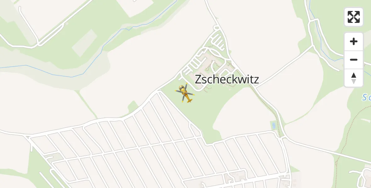 Flugroute Rettungshubschrauber Kreischa - Kreischa, 07 April 2026, 09:57