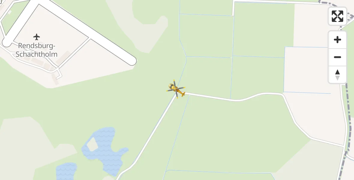 Flugroute Ambulanzhubschrauber Hörsten - Hörsten, 07 April 2026, 12:07