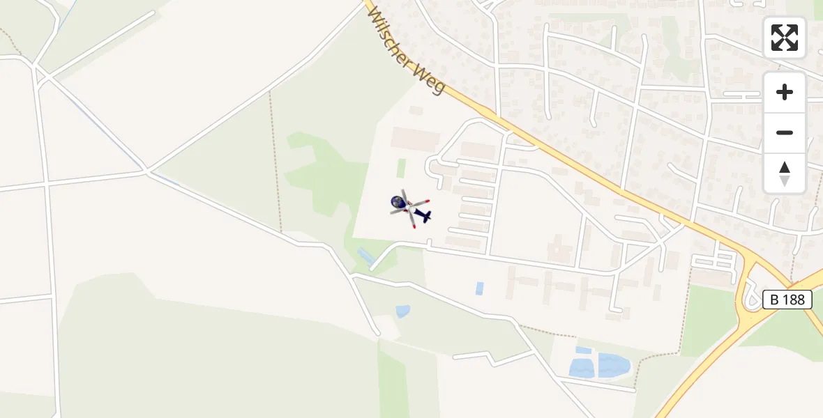 Flugroute Polizeihubschrauber Gifhorn Bundespolizei Hubschrauberlandeplatz - Gifhorn Bundespolizei Hubschrauberlandeplatz, 07 April 2026, 12:39