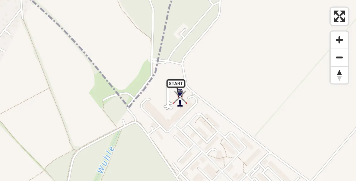 Flugroute Polizeihubschrauber Ahrensfelde Hubschrauberlandeplatz - Ahrensfelde Hubschrauberlandeplatz, 07 April 2026, 12:44