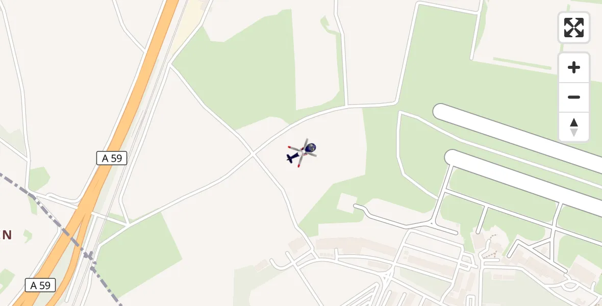 Flugroute Polizeihubschrauber Sankt Augustin - Sankt Augustin, 07 April 2026, 13:46