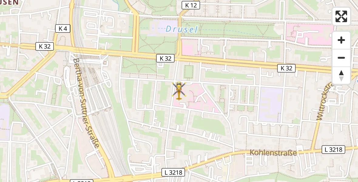 Flugroute Rettungshubschrauber Kassel - Kassel, 07 April 2026, 14:53