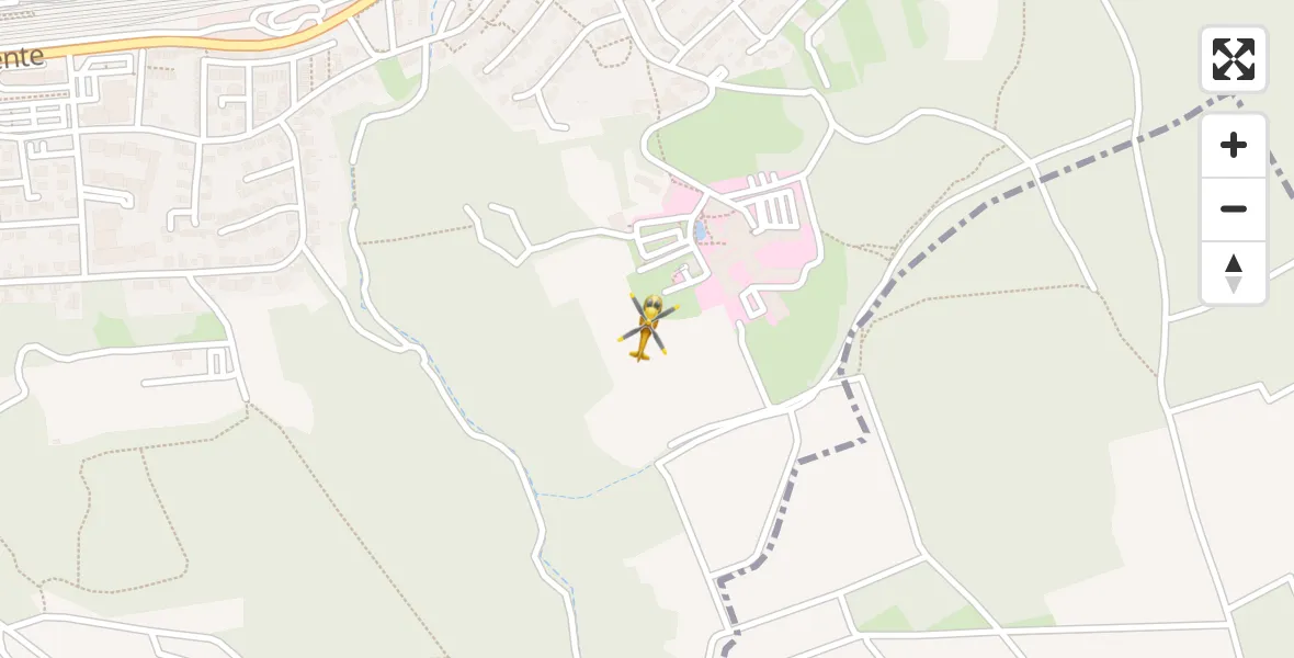 Flugroute Rettungshubschrauber Ochsenfurt Hospital - Ochsenfurt Hospital, 07 April 2026, 16:07