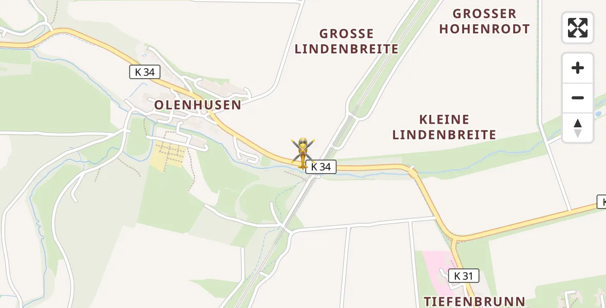 Flugroute Rettungshubschrauber Rosdorf - Rosdorf, 07 April 2026, 16:07