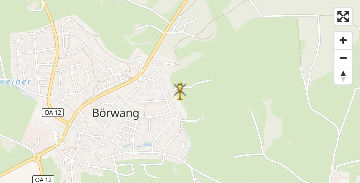 Flugroute Rettungshubschrauber Haldenwang - Haldenwang, 07 April 2026, 17:36