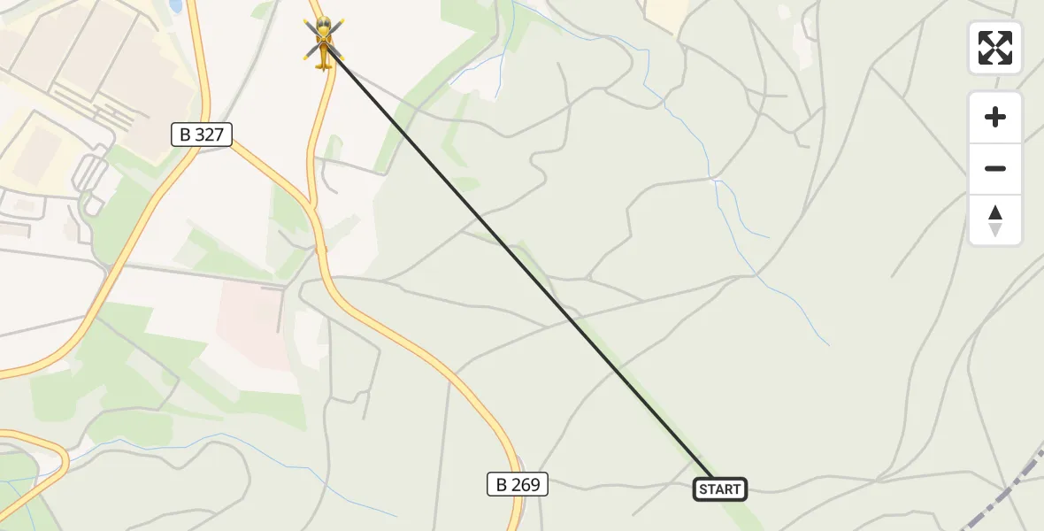 Flugroute Rettungshubschrauber Morbach - Morbach, 07 April 2026, 18:29