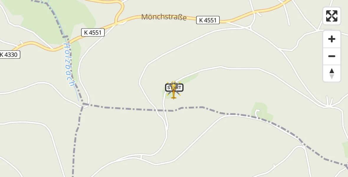 Flugroute Rettungshubschrauber Straubenhardt - Straubenhardt, 07 April 2026, 20:34