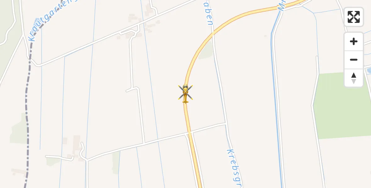 Flugroute Rettungshubschrauber Jettingen-Scheppach - Jettingen-Scheppach, 07 April 2026, 23:53