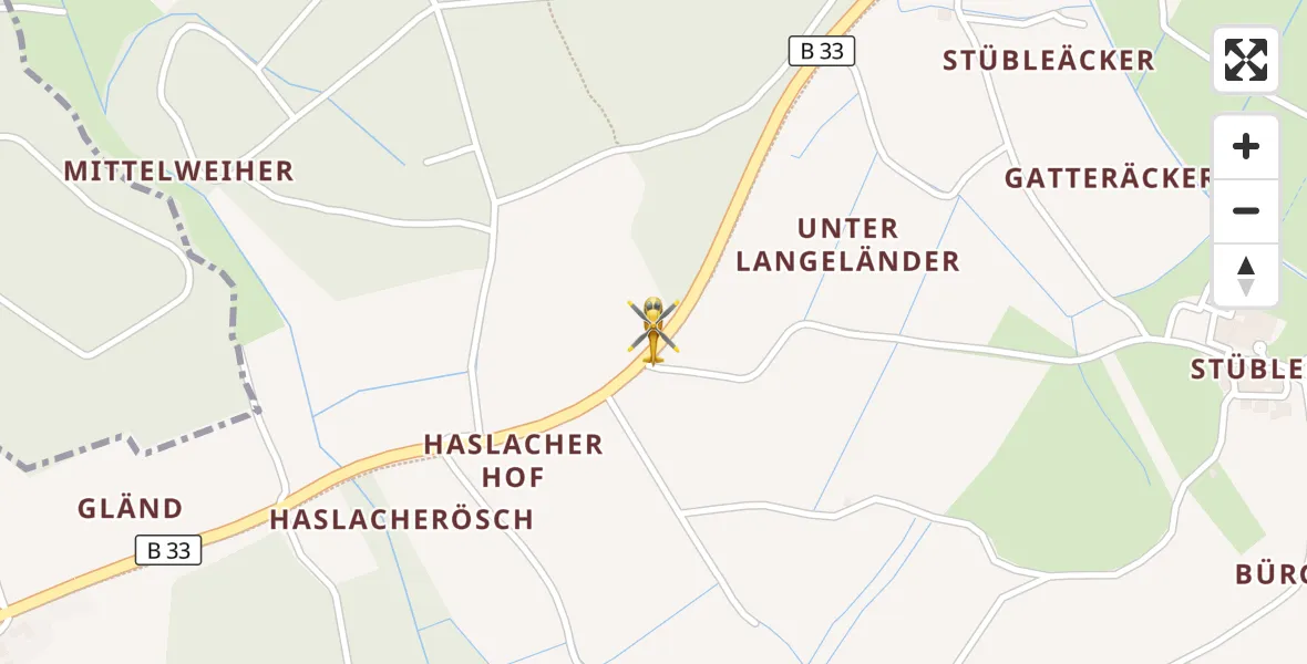 Flugroute Rettungshubschrauber Markdorf - Markdorf, 08 April 2026, 05:15