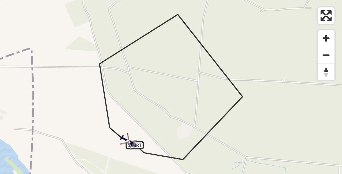 Flugroute Polizeihubschrauber Kemberg - Kemberg, 08 April 2026, 09:37