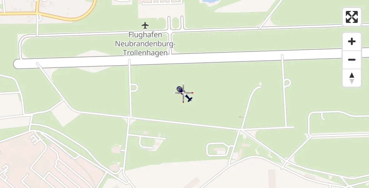 Flugroute Polizeihubschrauber Neubrandenburg Trollenhagen Flughafen - Neubrandenburg Trollenhagen Flughafen, 08 April 2026, 09:37