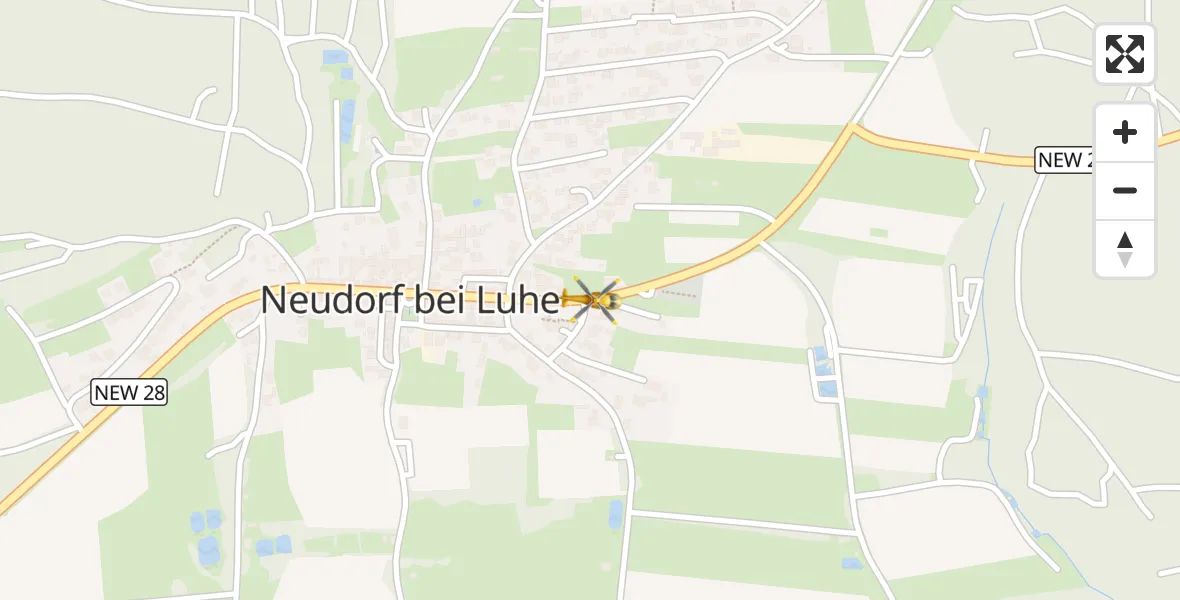 Flugroute Rettungshubschrauber Luhe-Wildenau - Luhe-Wildenau, 08 April 2026, 10:08