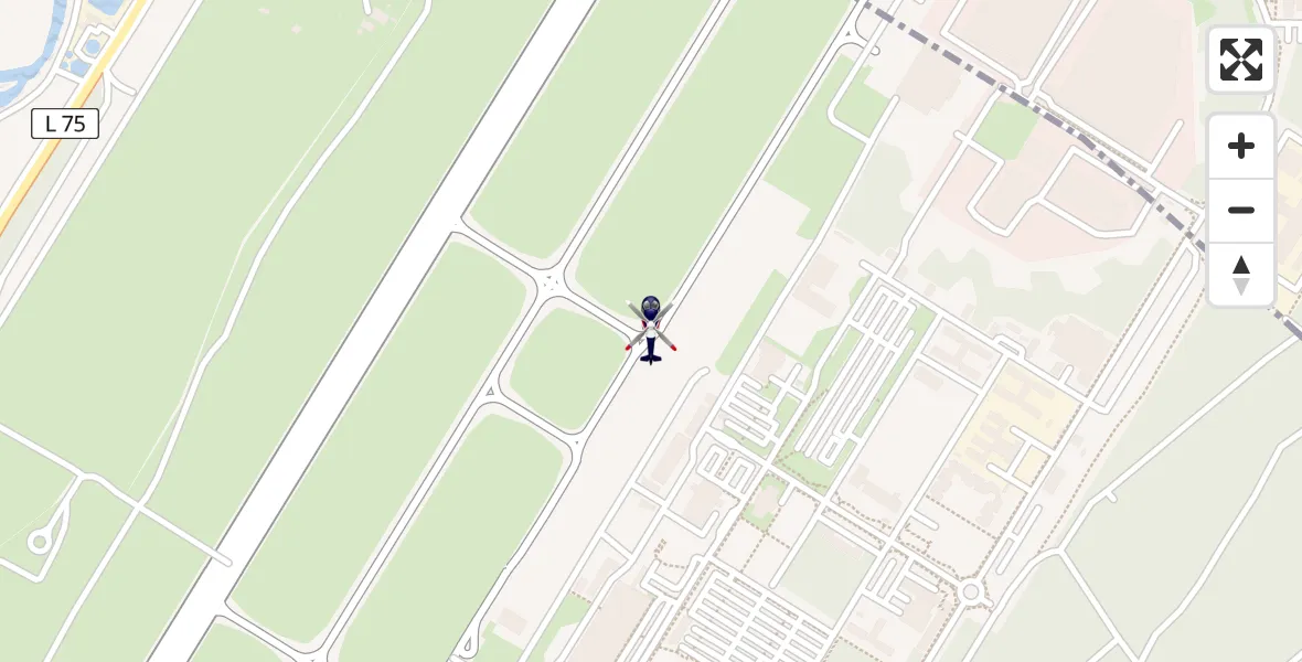 Flugroute Polizeihubschrauber Karlsruhe Baden-Baden Flughafen - Karlsruhe Baden-Baden Flughafen, 08 April 2026, 10:48