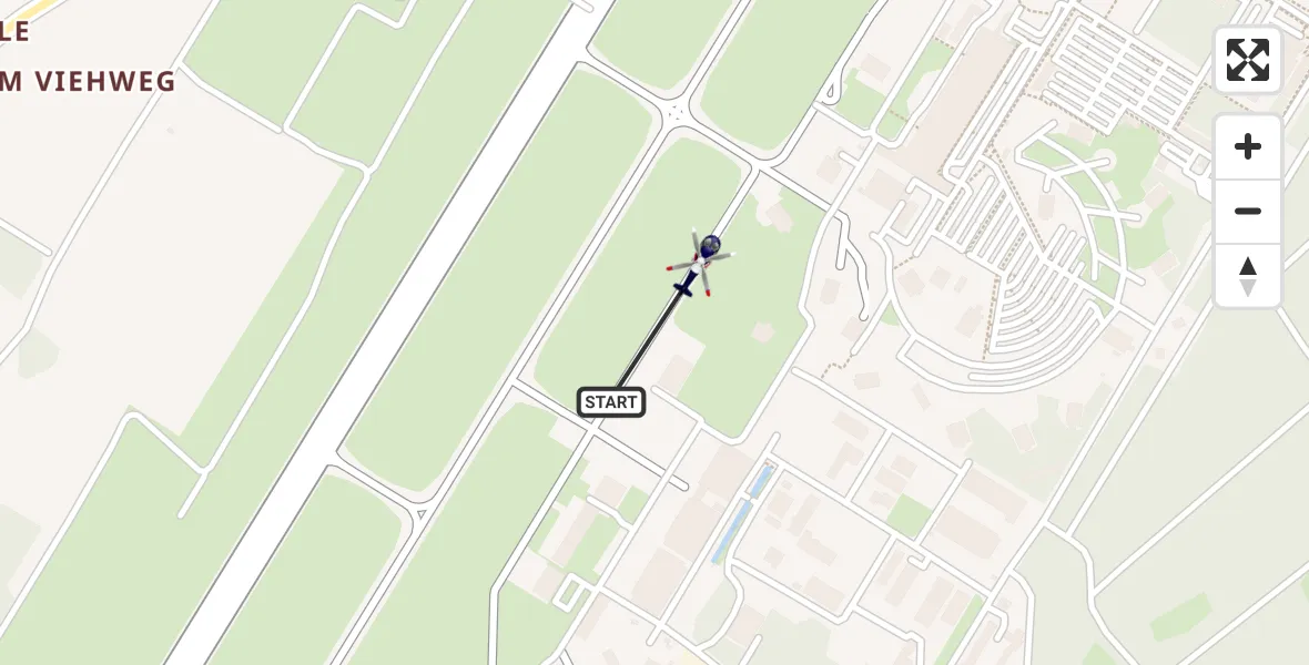 Flugroute Polizeihubschrauber Karlsruhe Baden-Baden Flughafen - Karlsruhe Baden-Baden Flughafen, 08 April 2026, 10:52