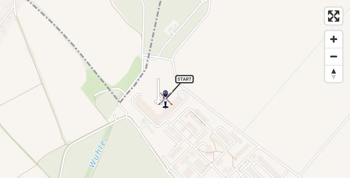 Flugroute Polizeihubschrauber Ahrensfelde Hubschrauberlandeplatz - Ahrensfelde Hubschrauberlandeplatz, 08 April 2026, 12:43