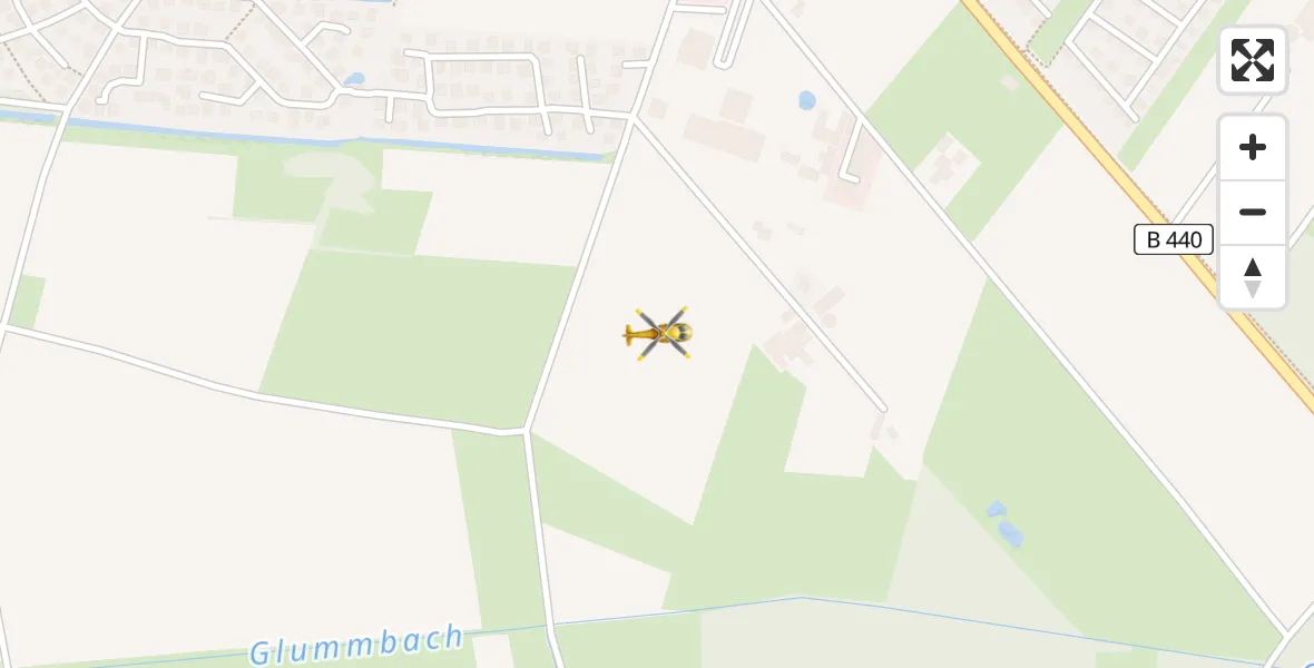 Flugroute Rettungshubschrauber Rotenburg (Wümme) - Rotenburg (Wümme), 08 April 2026, 14:17