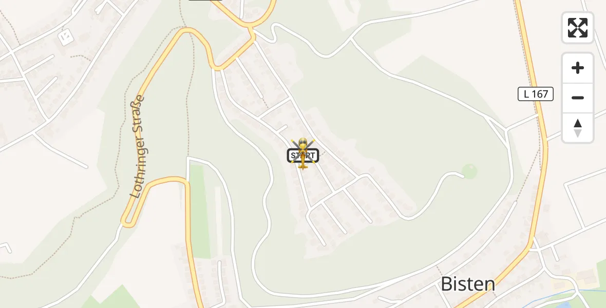 Flugroute Rettungshubschrauber Überherrn - Überherrn, 08 April 2026, 18:04