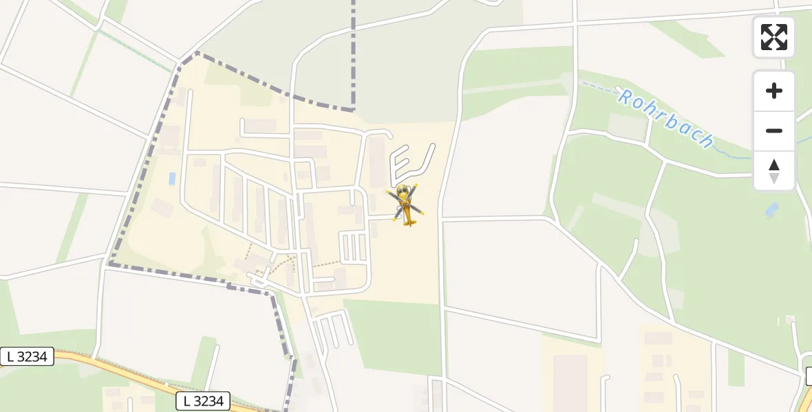 Flugroute Rettungshubschrauber Fuldatal Bundespolizei Hubschrauberlandeplatz - Fuldatal Bundespolizei Hubschrauberlandeplatz, 08 April 2026, 18:27