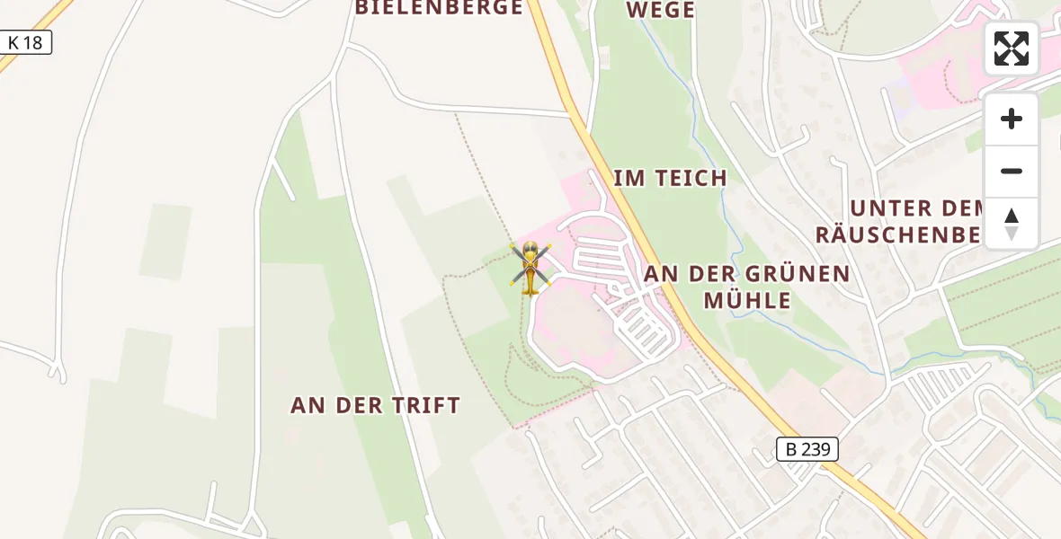 Flugroute Ambulanzhubschrauber Höxter - Höxter, 08 April 2026, 21:00