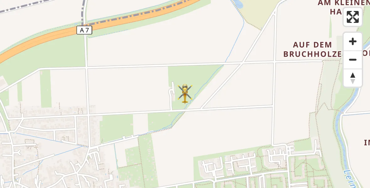 Flugroute Ambulanzhubschrauber Göttingen - Göttingen, 08 April 2026, 21:47