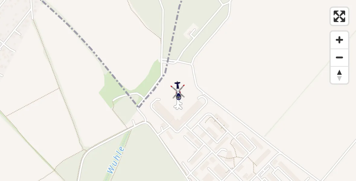 Flugroute Polizeihubschrauber Ahrensfelde Hubschrauberlandeplatz - Ahrensfelde Hubschrauberlandeplatz, 09 April 2026, 02:22