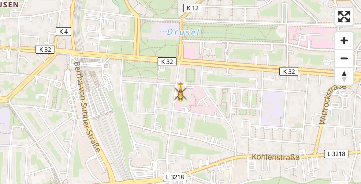 Flugroute Rettungshubschrauber Kassel - Kassel, 09 April 2026, 05:06