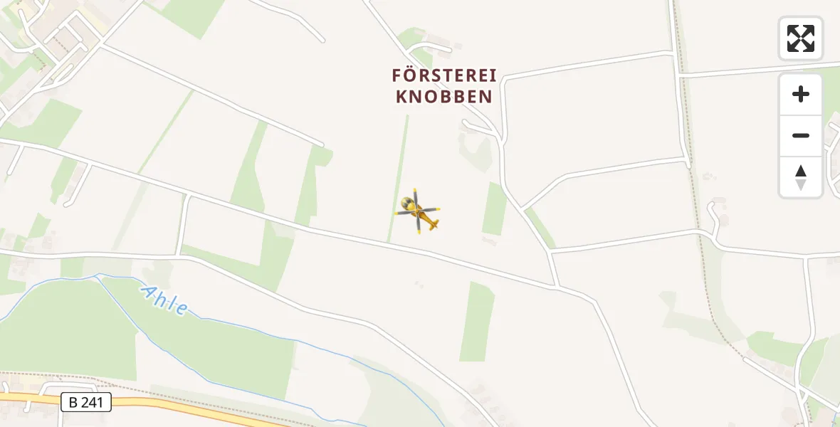 Flugroute Rettungshubschrauber Uslar - Uslar, 09 April 2026, 05:30