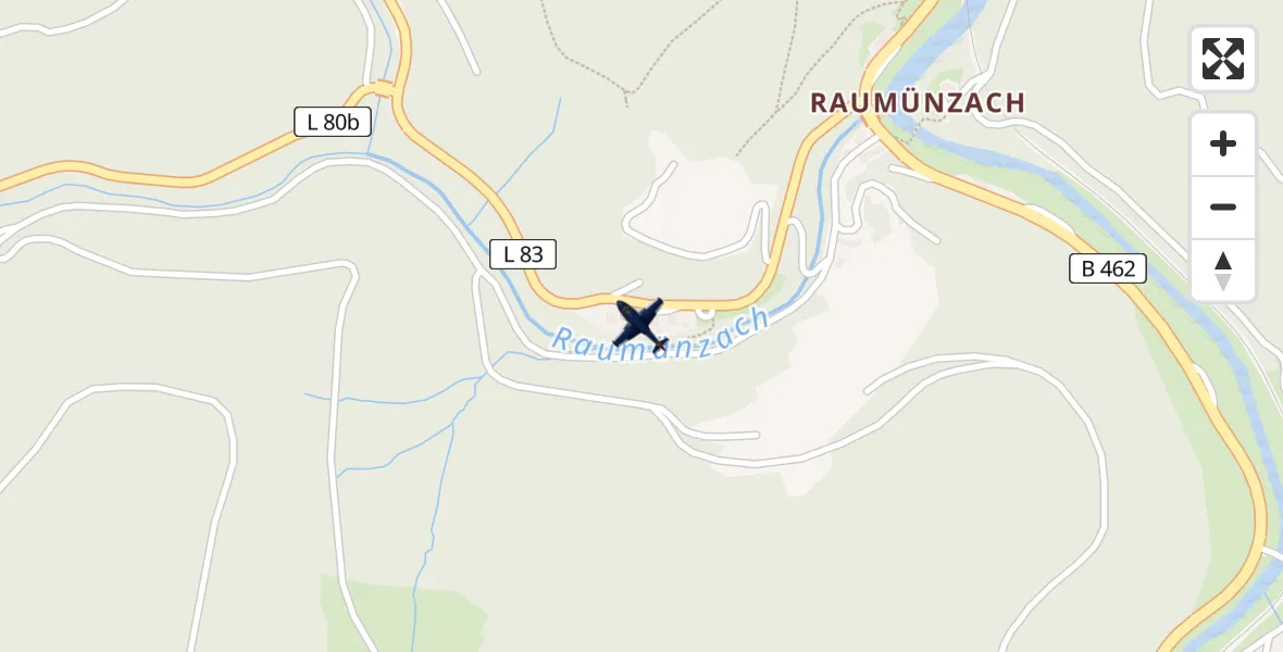 Flugroute Polizeiflugzeug Forbach - Forbach, 09 April 2026, 08:36