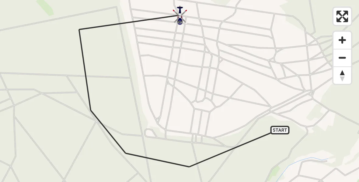 Flugroute Polizeihubschrauber Kirtorf - Kirtorf, 09 April 2026, 09:06