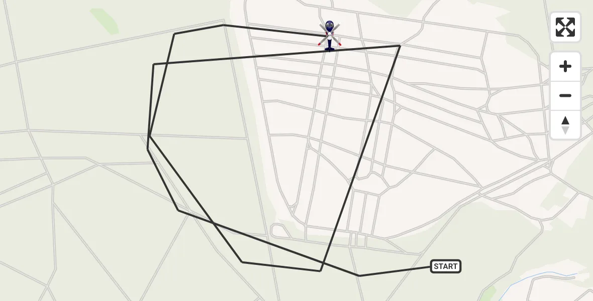 Flugroute Polizeihubschrauber Kirtorf - Kirtorf, 09 April 2026, 09:09