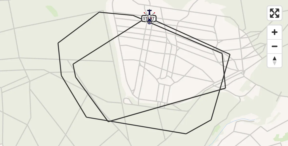 Flugroute Polizeihubschrauber Kirtorf - Kirtorf, 09 April 2026, 09:16