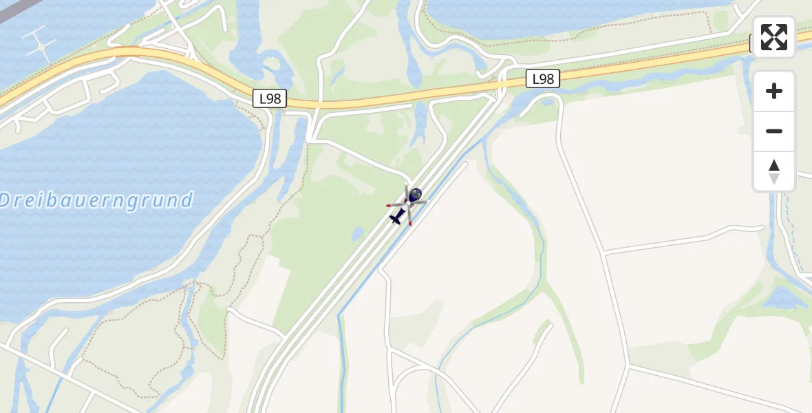 Flugroute Polizeihubschrauber Neuried - Neuried, 09 April 2026, 09:18