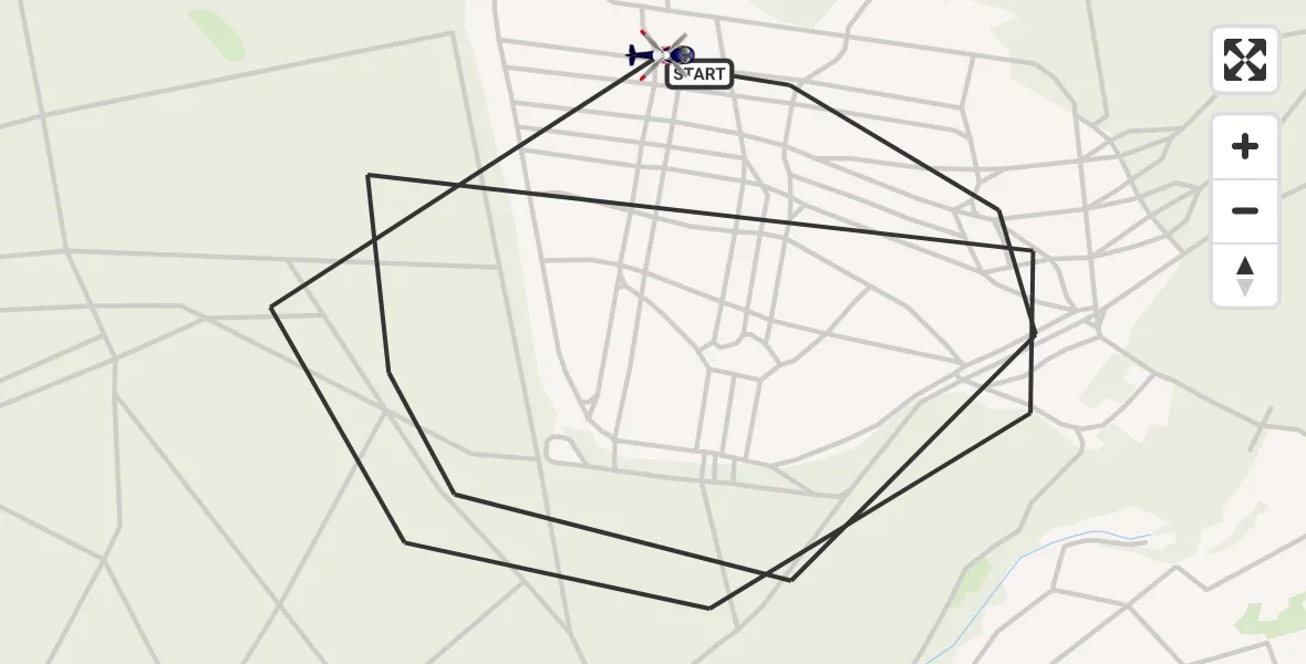 Flugroute Polizeihubschrauber Kirtorf - Kirtorf, 09 April 2026, 09:24