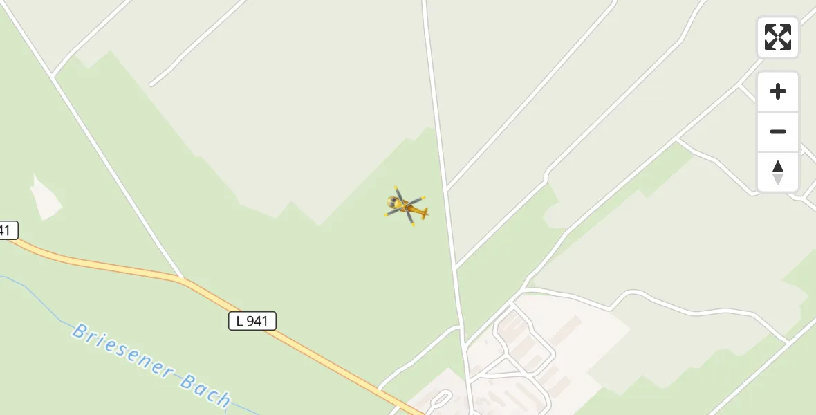 Flugroute Rettungshubschrauber Bad Belzig - Bad Belzig, 09 April 2026, 09:26