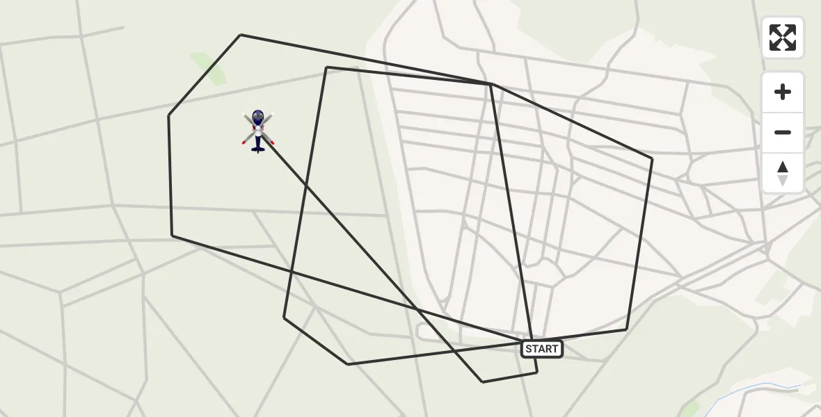 Flugroute Polizeihubschrauber Kirtorf - Kirtorf, 09 April 2026, 11:47