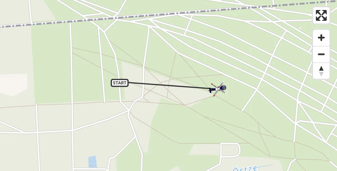 Flugroute Polizeihubschrauber Munster - Munster, 09 April 2026, 12:21
