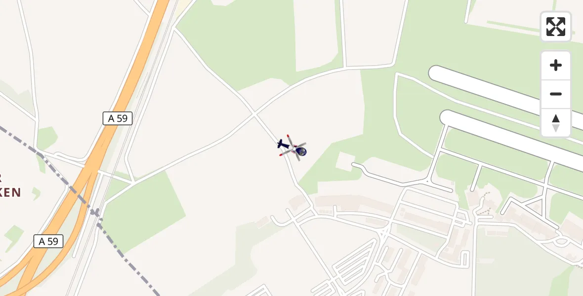 Flugroute Polizeihubschrauber Sankt Augustin - Sankt Augustin, 09 April 2026, 13:00