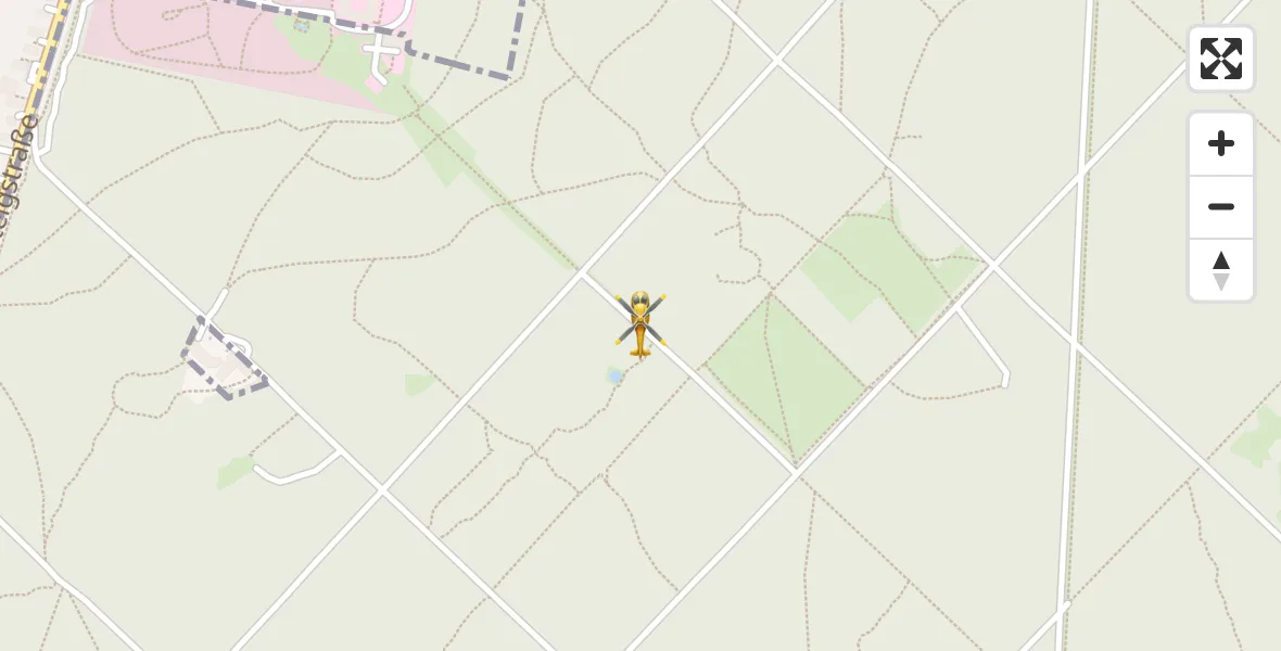 Flugroute Rettungshubschrauber Perlacher Forst - Perlacher Forst, 09 April 2026, 14:46